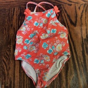Floral Kids Swim One Piece